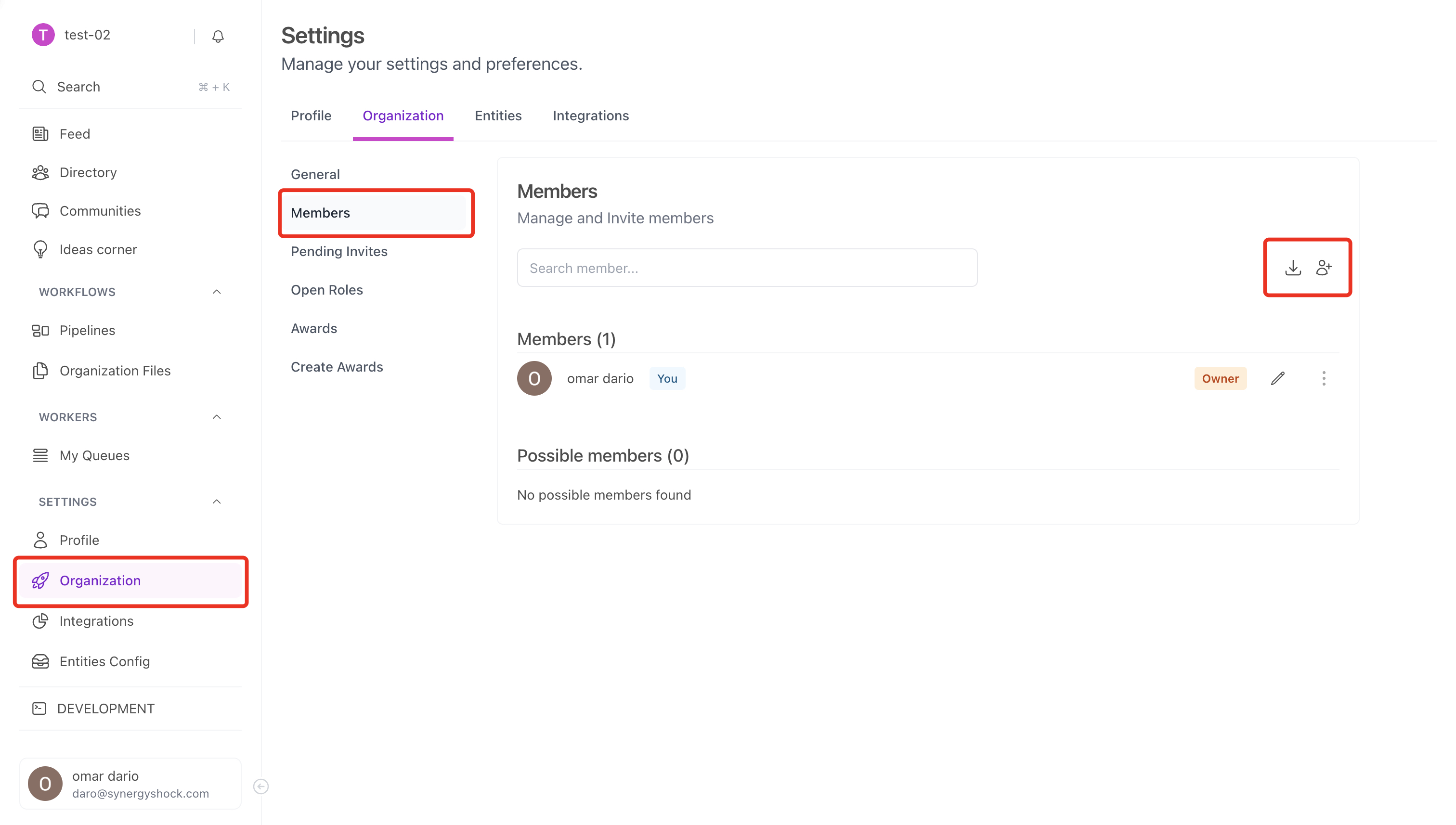 Add new member step 1